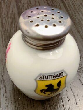 Vintage 1926 Porcelain Shaker Stuttgart Hallmark Thomas Germany 835 on Lid
